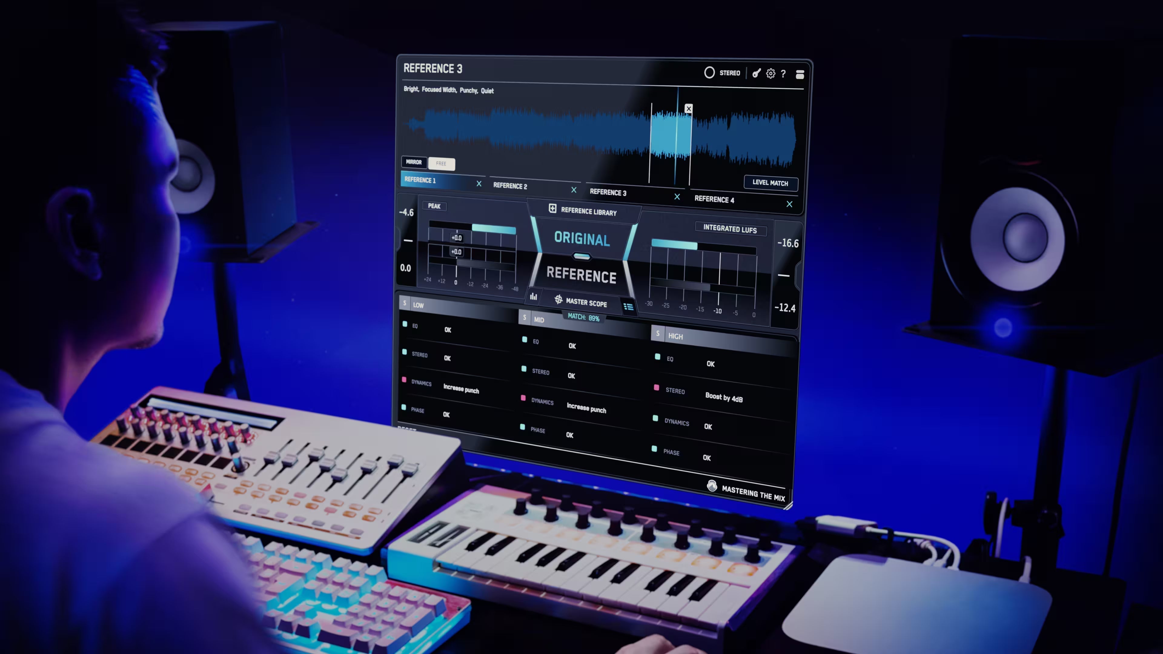 Mixing AI stems in a DAW with REFERENCE 3