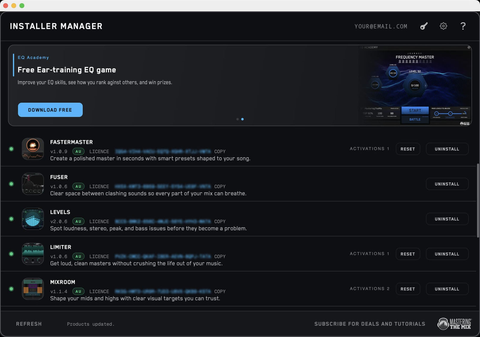 Mastering The Mix Installer Manager