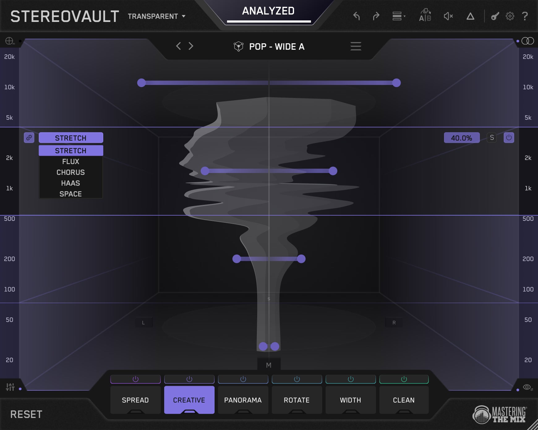 STEREOVAULT Creative Modes
