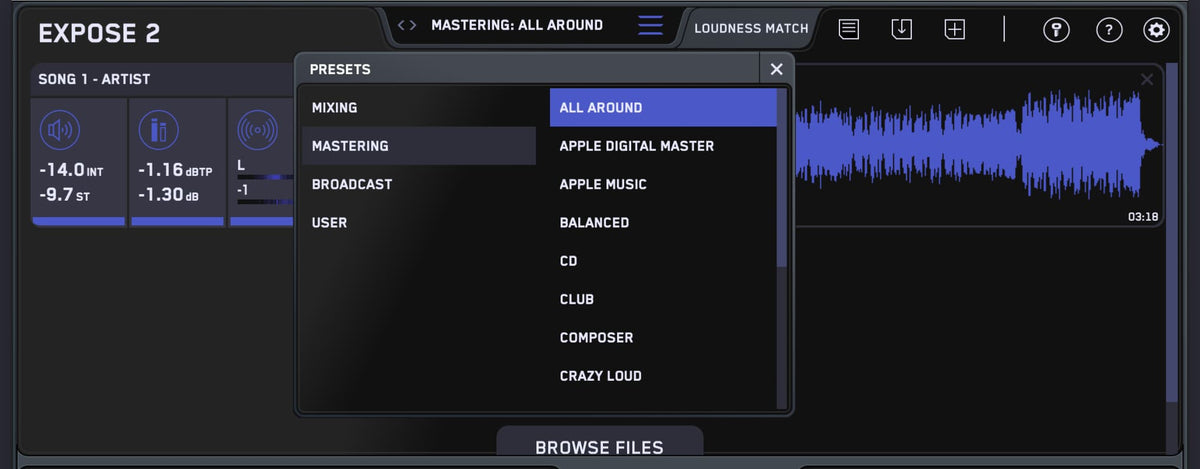 EXPOSE 2 | Audio Quality Control Plugin