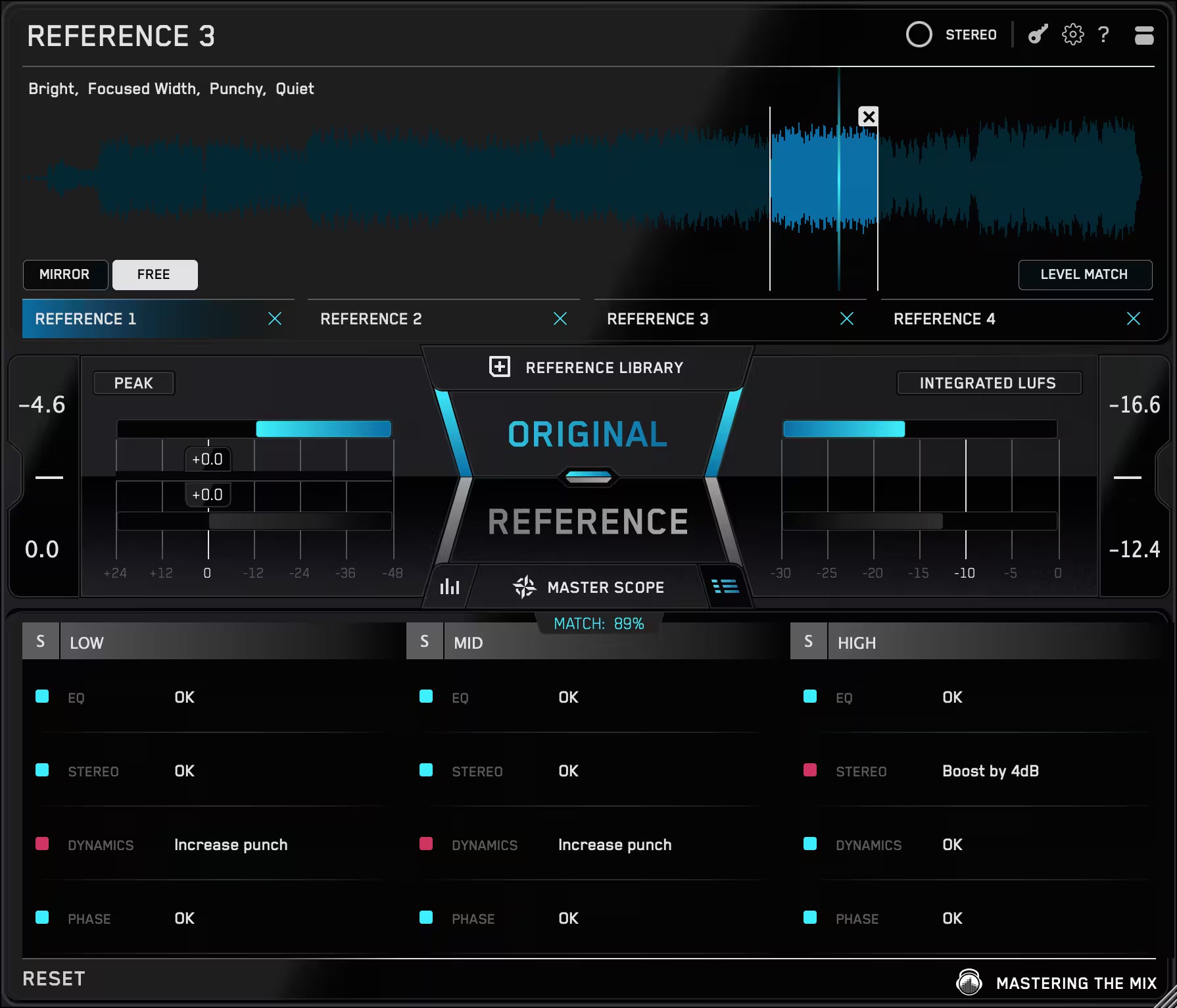 REFERENCE 3 Mix Instructor