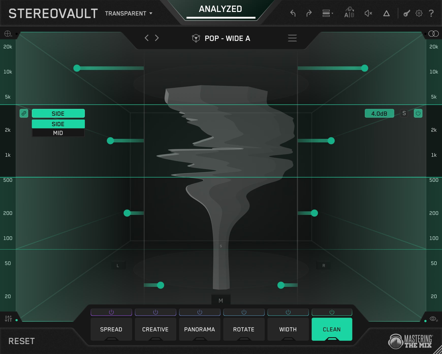 STEREOVAULT Clean Modes