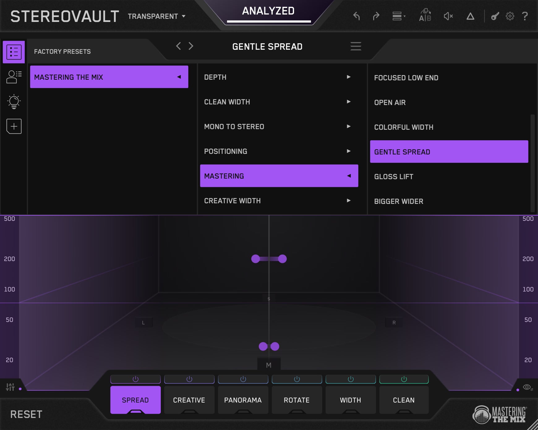 STEREOVAULT Factory Presets