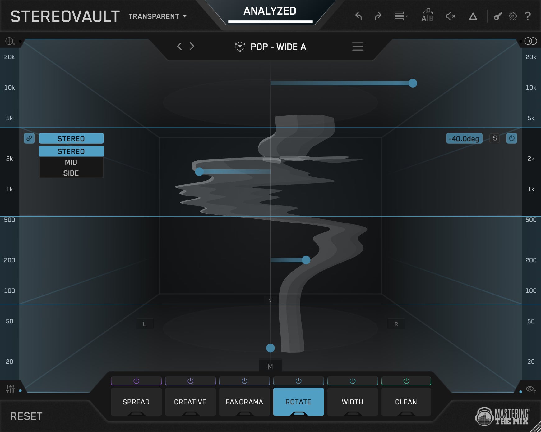STEREOVAULT Rotate Modes